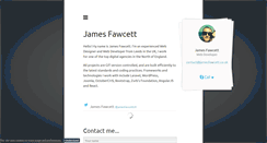 Desktop Screenshot of jamesfawcett.co.uk